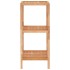Estante de baño madera maciza nogal 35,5x35,5x79