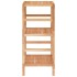 Estante de baño madera maciza nogal 35,5x35,5x79