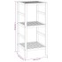 Estante de baño madera maciza nogal 35,5x35,5x79