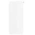 Aparador de madera contrachapada blanco brillante 60x30x70