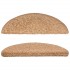 Alfombras de peldaños de escalera 15 uds beige 56x17x3