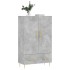 Aparador alto madera de ingeniería gris hormigón 69,5x31x115