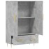 Aparador alto madera de ingeniería gris hormigón 69,5x31x115