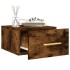 Mesitas de noche de pared 2 uds color roble ahumado 35x35x20
