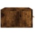 Mesitas de noche de pared 2 uds color roble ahumado 35x35x20