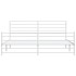 Estructura cama sin colchón con estribo metal blanco 183x213