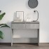 Mesa consola madera contrachapada gris hormigón 89x41x76,5