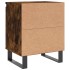 Mesitas de noche 2 uds madera ingeniería roble humo 40x30x50