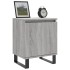 Mesita de noche 2 uds madera ingeniería gris Sonoma 40x30x50