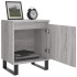 Mesita de noche 2 uds madera ingeniería gris Sonoma 40x30x50