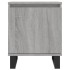 Mesita de noche 2 uds madera ingeniería gris Sonoma 40x30x50