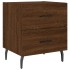 Mesita noche 2 uds madera ingeniería marrón roble 40x35x47,5