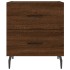 Mesita noche 2 uds madera ingeniería marrón roble 40x35x47,5