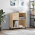 Mueble discos madera contrachapada roble Sonoma 84,5x38x89