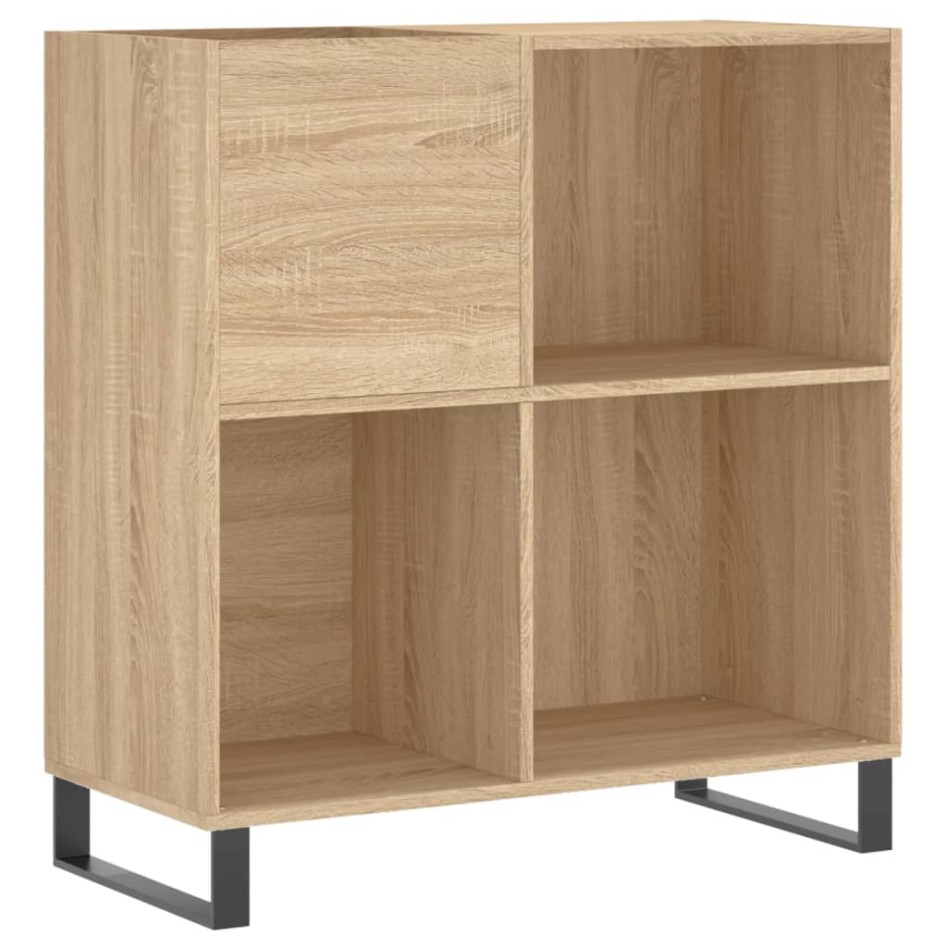 Mueble discos madera contrachapada roble Sonoma 84,5x38x89
