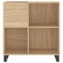 Mueble discos madera contrachapada roble Sonoma 84,5x38x89