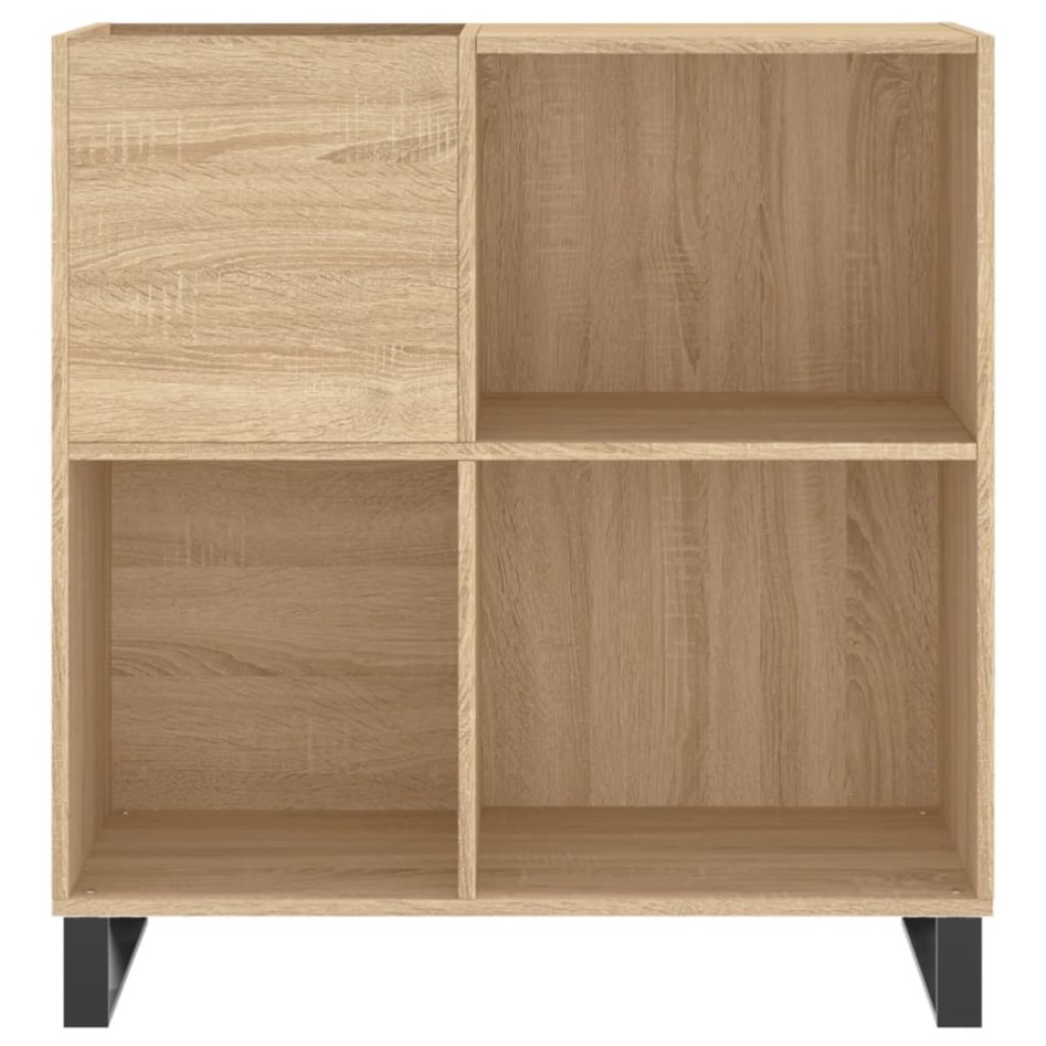 Mueble discos madera contrachapada roble Sonoma 84,5x38x89