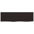 Encimera de baño madera tratada marrón oscuro 100x30x(2-4)