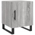 Mesitas noche 2 uds madera ingeniería gris Sonoma 40x40x50