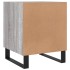 Mesitas noche 2 uds madera ingeniería gris Sonoma 40x40x50