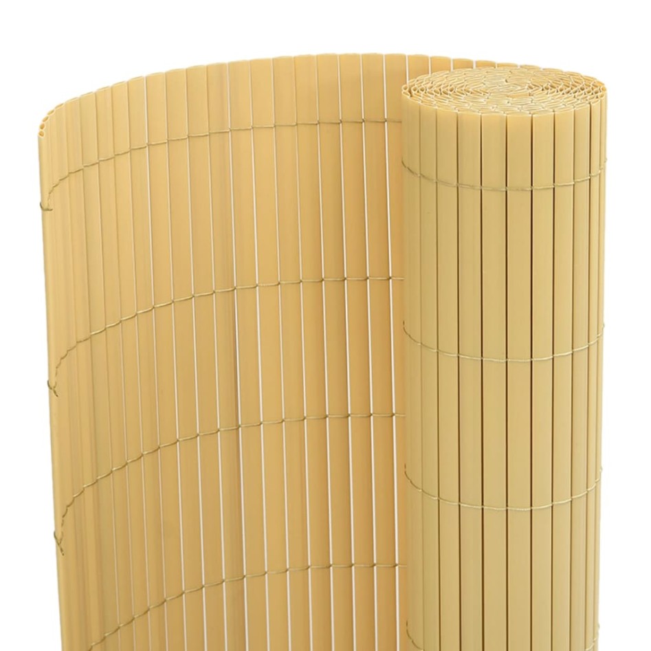 Valla de jardín doble cara amarilla 110x400