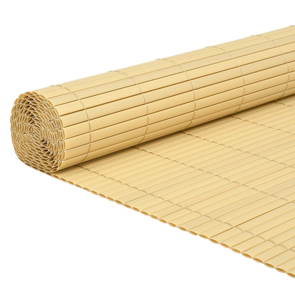 Valla de jardín doble cara amarilla 110x400