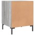 Mesitas noche 2 uds madera ingeniería gris Sonoma 40x40x50