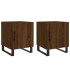 Mesitas noche 2 uds madera ingeniería marrón roble 40x40x50