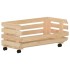 Carrito para verduras madera maciza de pino 77x30x80