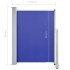 Toldo lateral retráctil de jardín azul 100x300