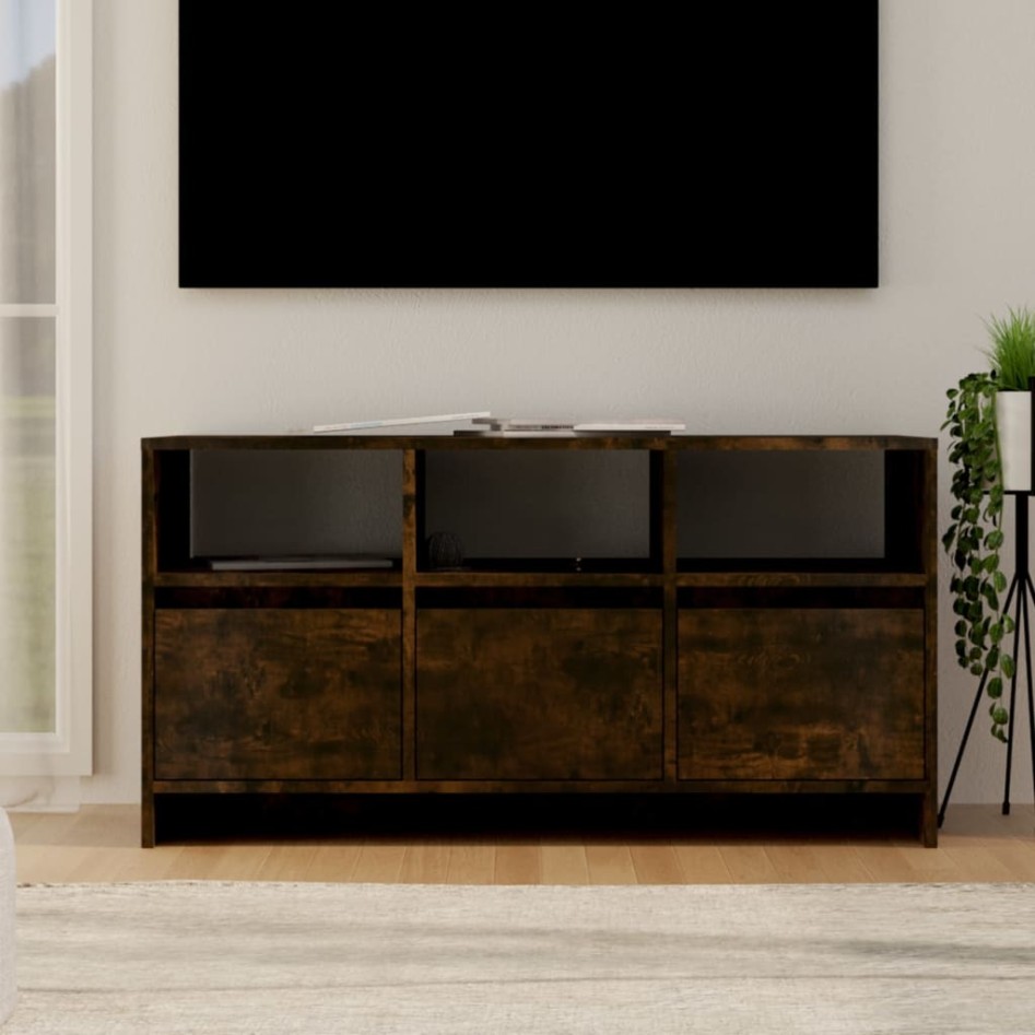 Mueble de TV madera de ingeniería roble ahumado