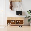 Banco zapatero madera de ingeniería roble Sonoma 102x35x55 cm