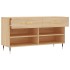 Banco zapatero madera de ingeniería roble Sonoma 102x35x55