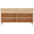 Banco zapatero madera de ingeniería roble Sonoma 102x35x55