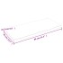 Tablero de mesa madera maciza roble borde natural 80x40x2