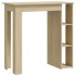 Mesa bar con estante contrachapada roble Sonoma 102x50x103,5