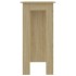 Mesa bar con estante contrachapada roble Sonoma 102x50x103,5