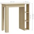 Mesa bar con estante contrachapada roble Sonoma 102x50x103,5