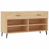 Banco zapatero madera de ingeniería roble Sonoma 102x35x55