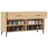 Banco zapatero madera de ingeniería roble Sonoma 102x35x55