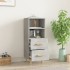 Aparador de madera contrachapada gris hormigón 34,5x34x90