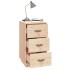 Mesita de noche madera maciza de pino 40x40x75
