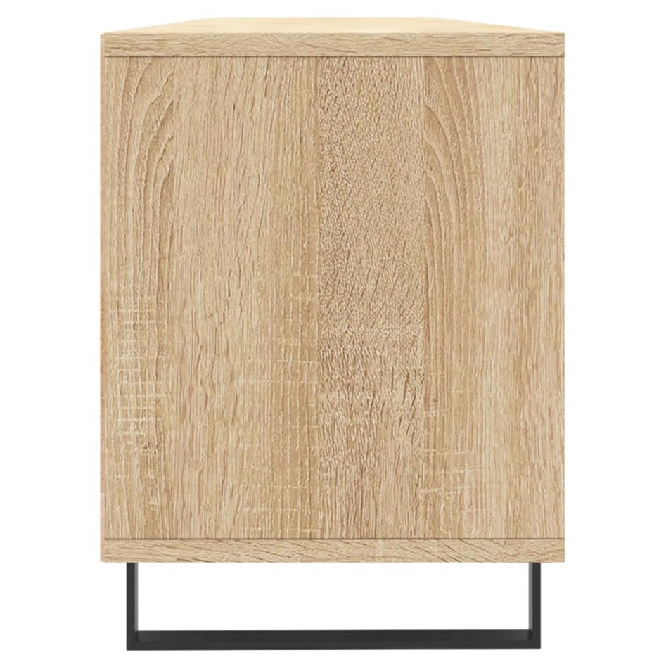 Mueble de TV madera contrachapada roble Sonoma 150x30x44,5