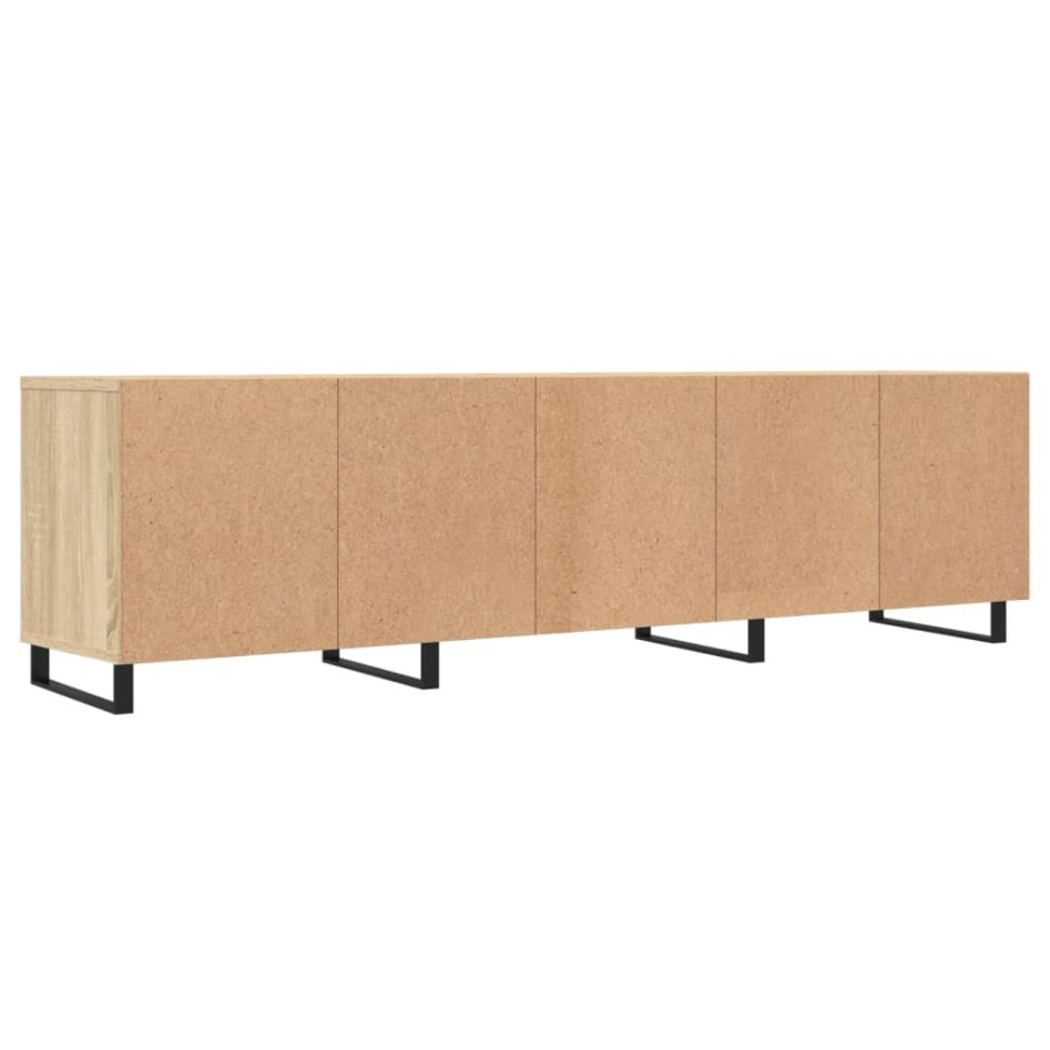 Mueble de TV madera contrachapada roble Sonoma 150x30x44,5