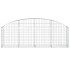 Cesta de gaviones forma arco hierro galvanizado 200x30x60/80