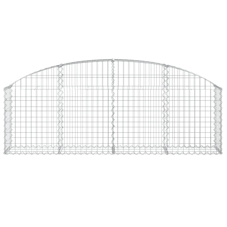 Cesta de gaviones forma arco hierro galvanizado 200x30x60/80