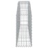 Cesta de gaviones forma arco hierro galvanizado 200x30x60/80
