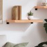 Estante pared madera roble tratada marrón claro 60x30x(2-6)
