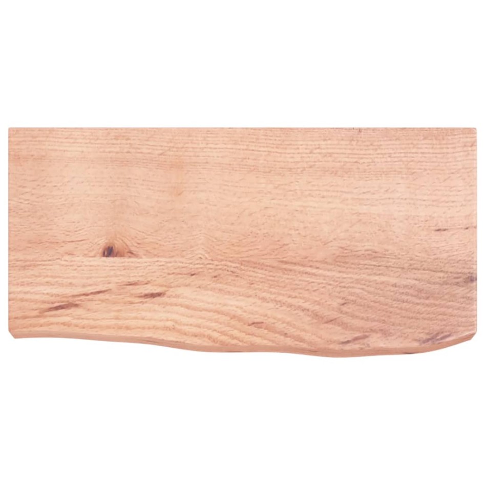 Estante pared madera roble tratada marrón claro 60x30x(2-6)