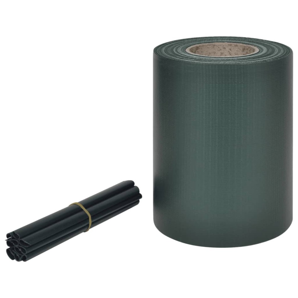 Panel de valla de PVC verde 70x0,19